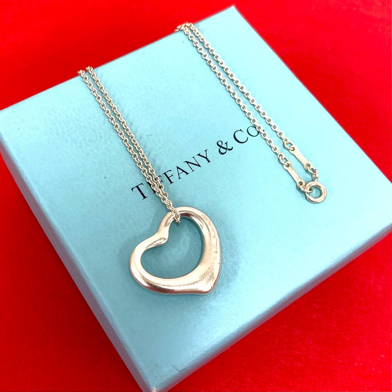 TIFFANY&Co. ティファニー オープンハート ネックレス