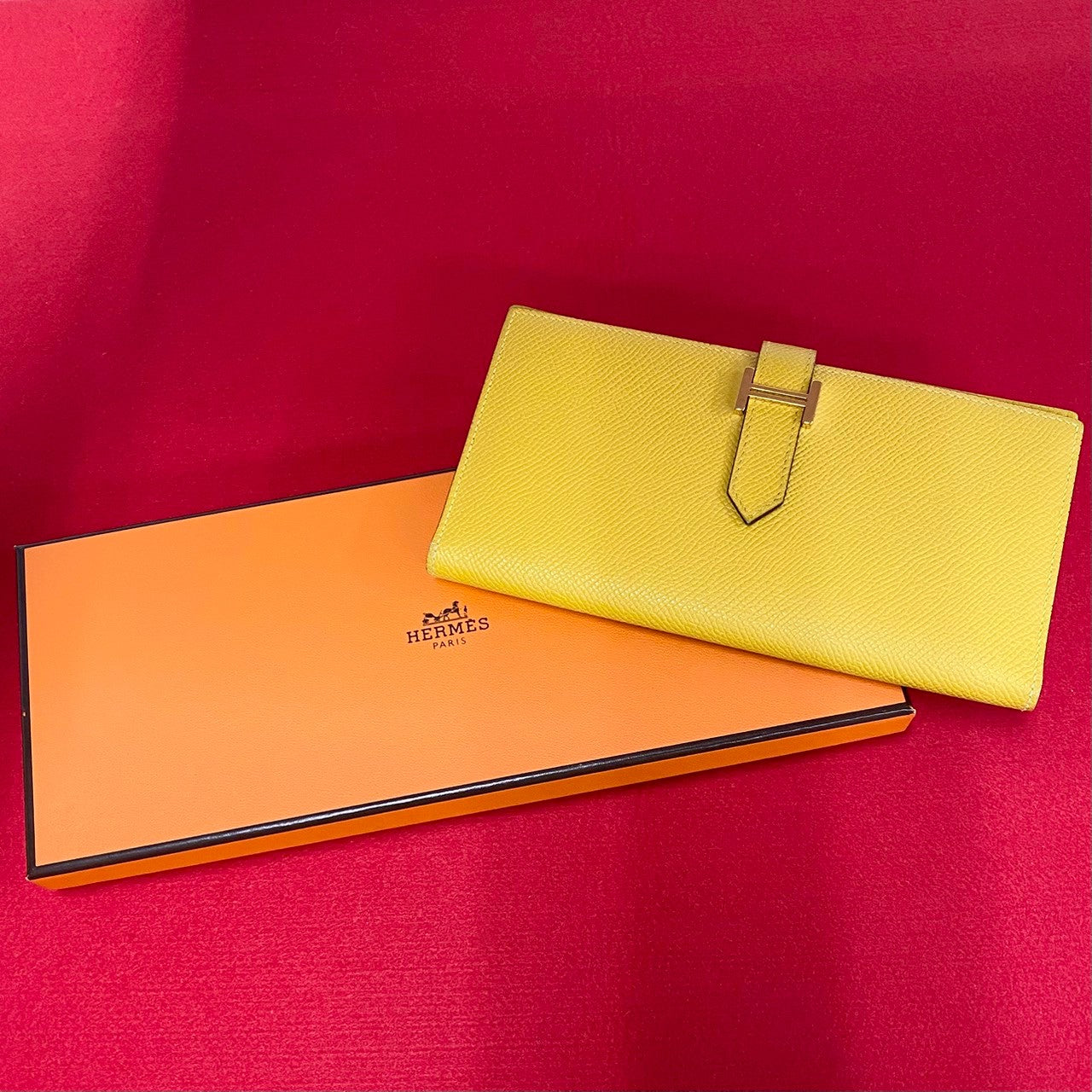 HERMES エルメス ベアン スフレ 長財布 ヴォーエプソン