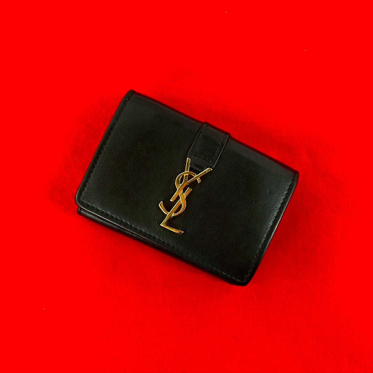 SAINT LAURENT PARIS サンローランパリ オリガミ タイニーウォレット 三つ折り財布