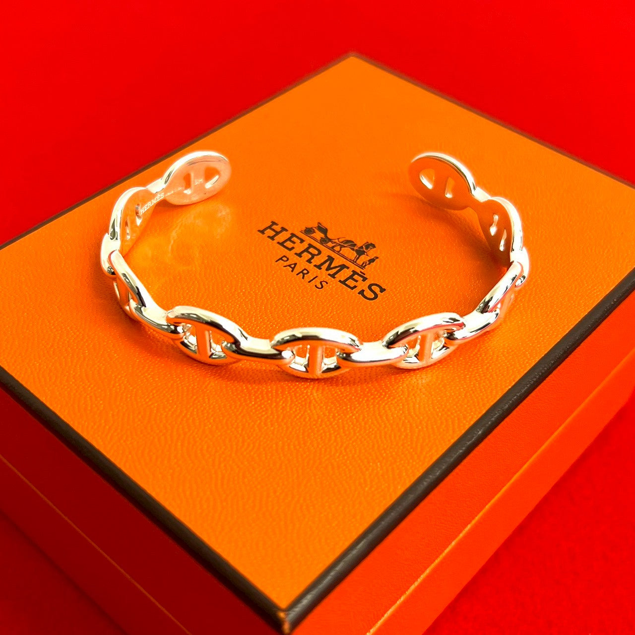 HERMES エルメス アンシェネ バングル