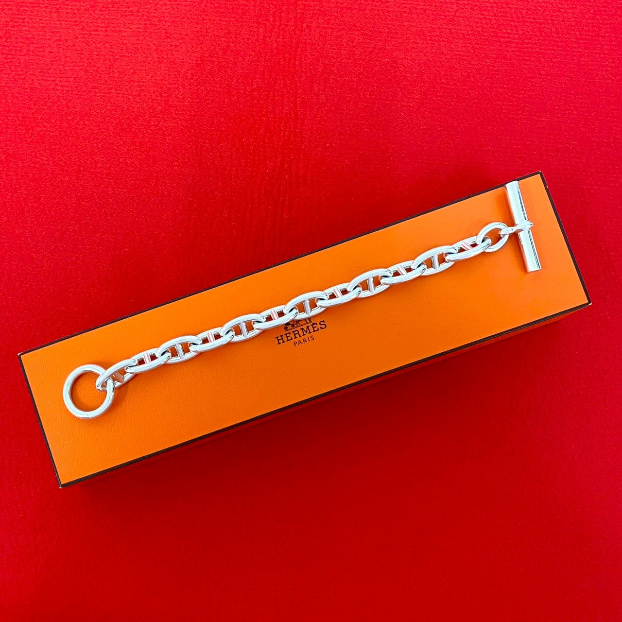 HERMES エルメス シェーヌダンクル GM 12コマ ブレスレット