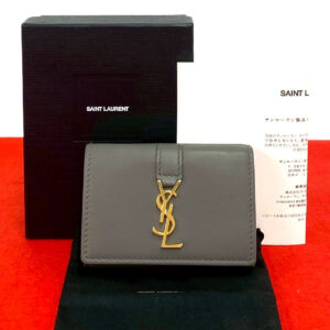 YVES SAINT LAURENT イヴ・サンローラン オリガミ タイニーウォレット 三つ折り財布