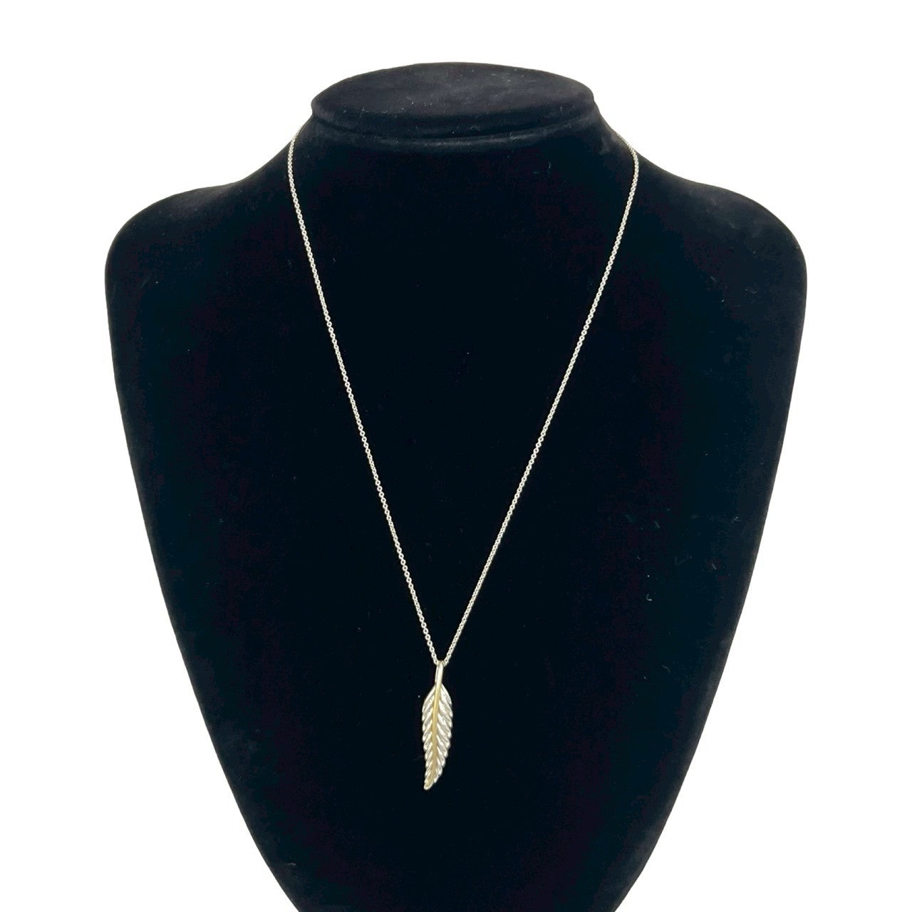 TIFFANY&Co. ティファニー (Vintage) フェザー ネックレス 925 K18 750YG 2