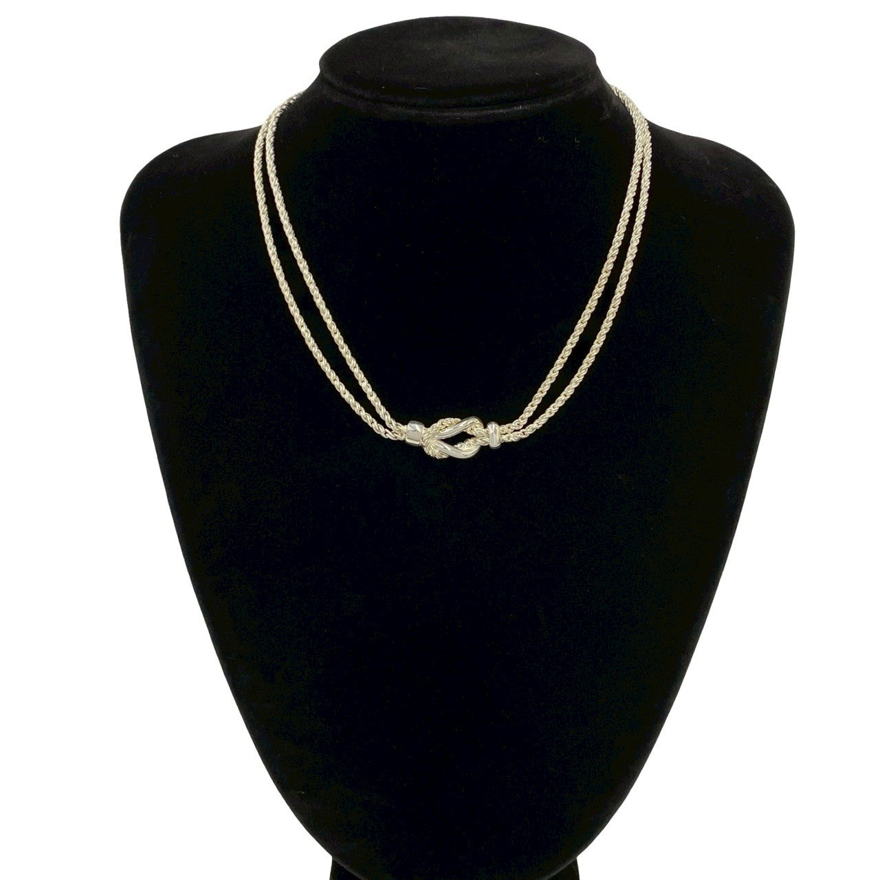 TIFFANY&Co. ティファニー (Vintage) ダブルロープ センターノット ネックレス 2