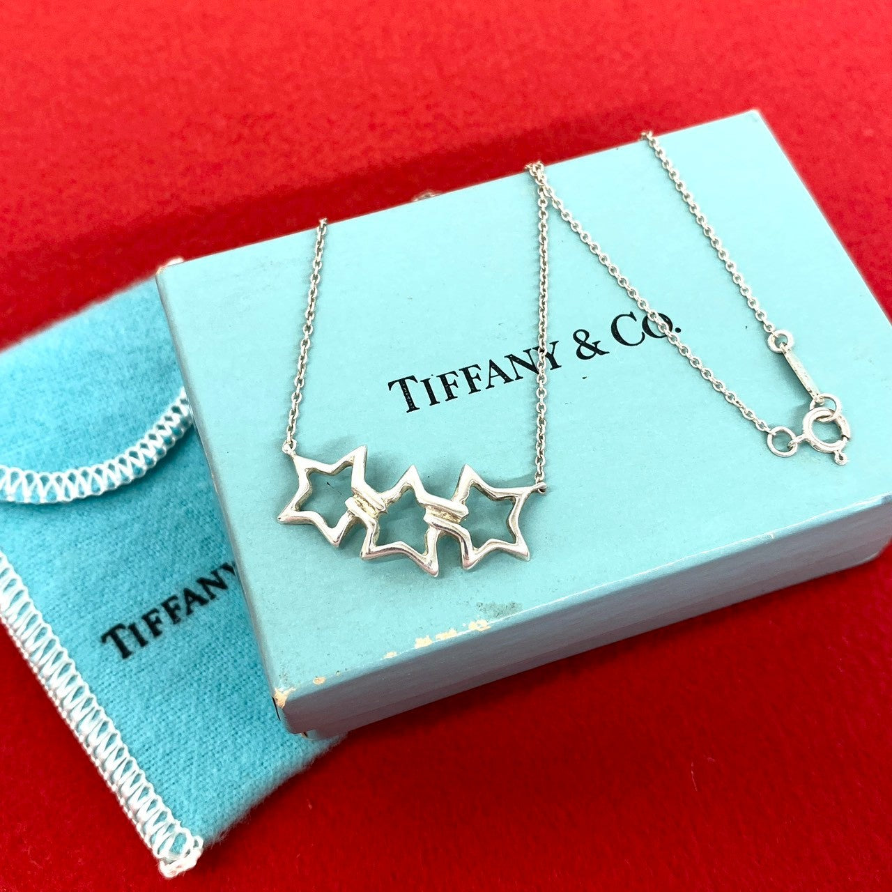 TIFFANY&Co. ティファニー (Vintage) トリプルスター ネックレス