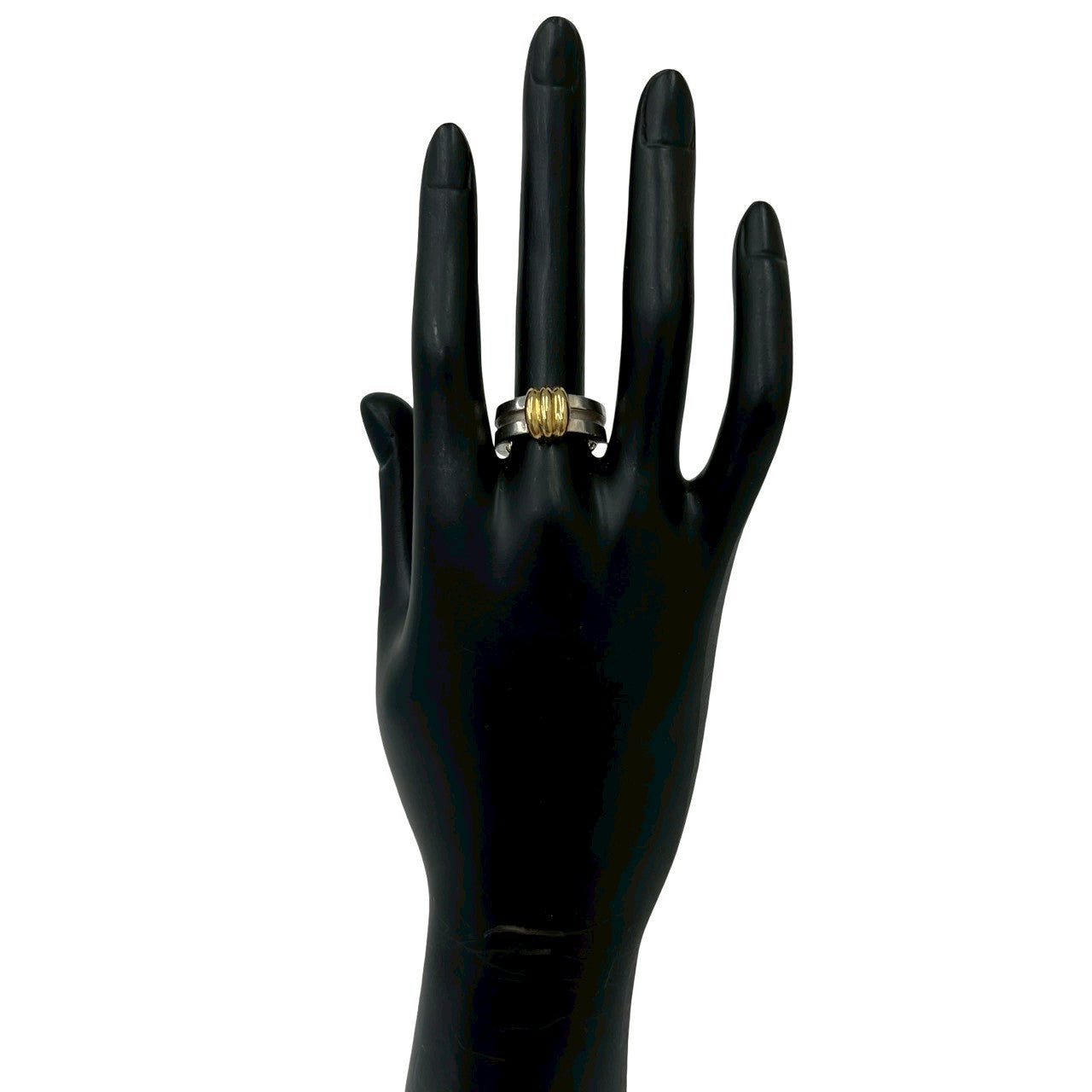 TIFFANY&Co. ティファニー (Vintage) グルーブド ウィズ リング 925 K18 750YG 指輪 2