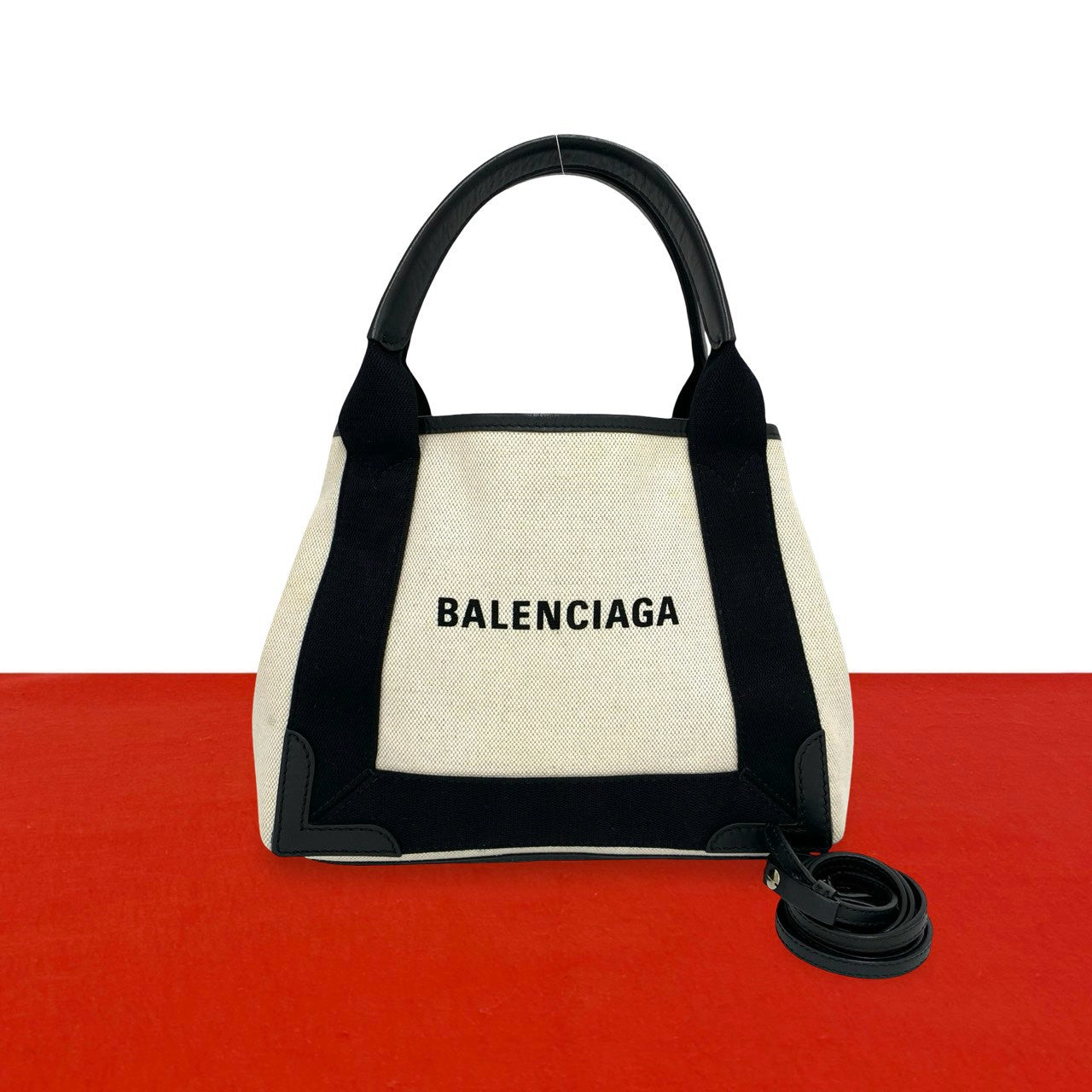 BALENCIAGA バレンシアガ ネイビーカバス S ショルダーバッグ