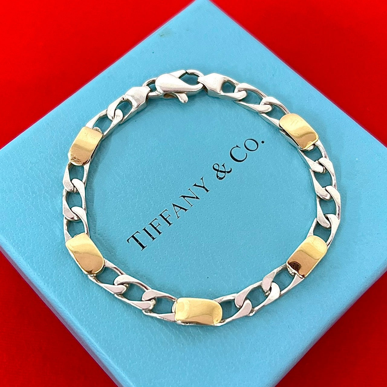 TIFFANY&Co. ティファニー フィガロ K18 750YG ブレスレット