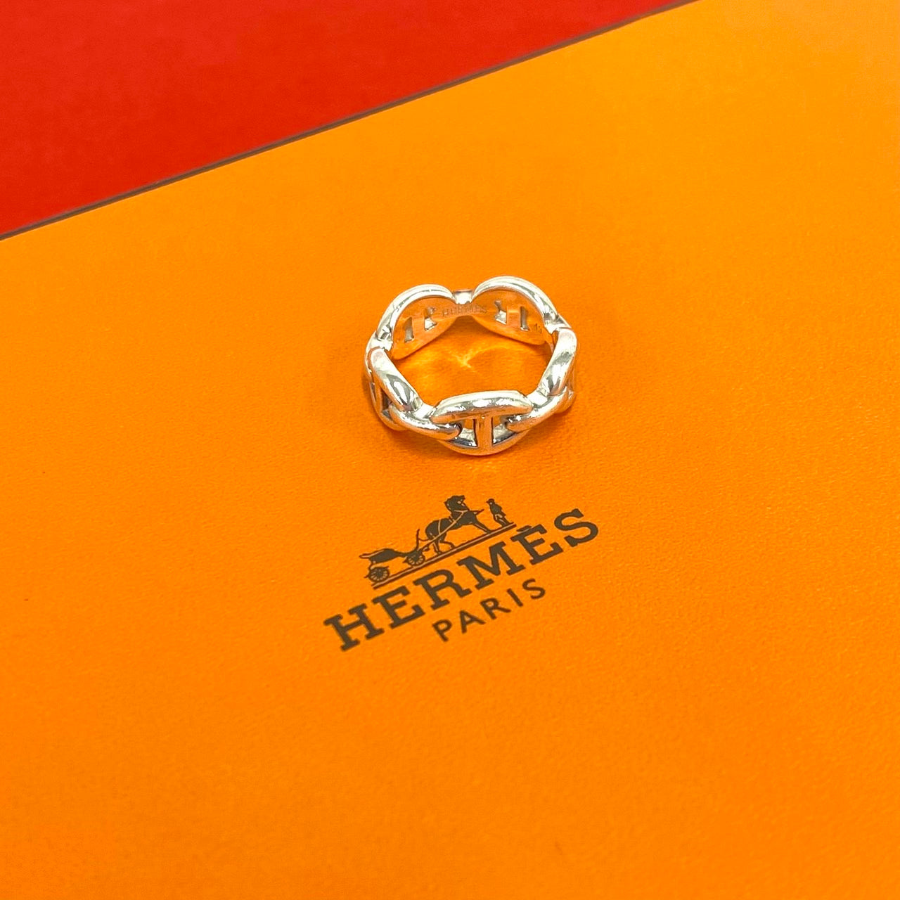 HERMES エルメス アンシェネ リング 指輪