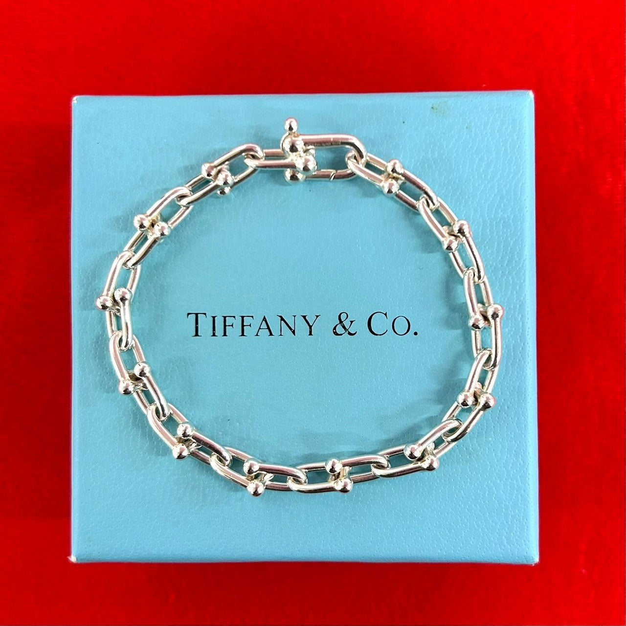TIFFANY&Co. ティファニー ハードウェア スモールリンク ブレスレット 26コマ