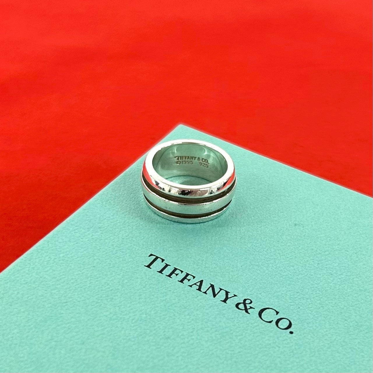 TIFFANY&Co. ティファニー グルーブド ダブルライン 925 リング 指輪