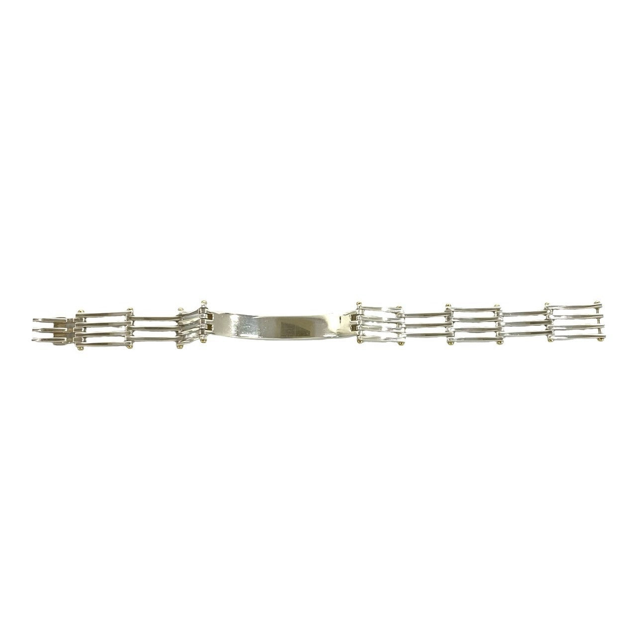 TIFFANY&Co. ティファニー ゲート ID ブレスレット 925 K18 750YG 6