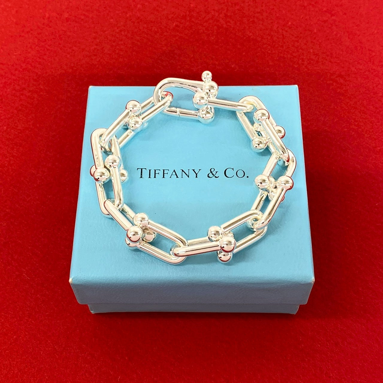 TIFFANY&Co. ティファニー ハードウェア ラージリンク ブレスレット