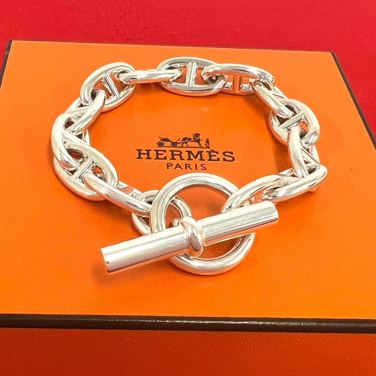 HERMES エルメス シェーヌダンクル GM 13コマ ブレスレット