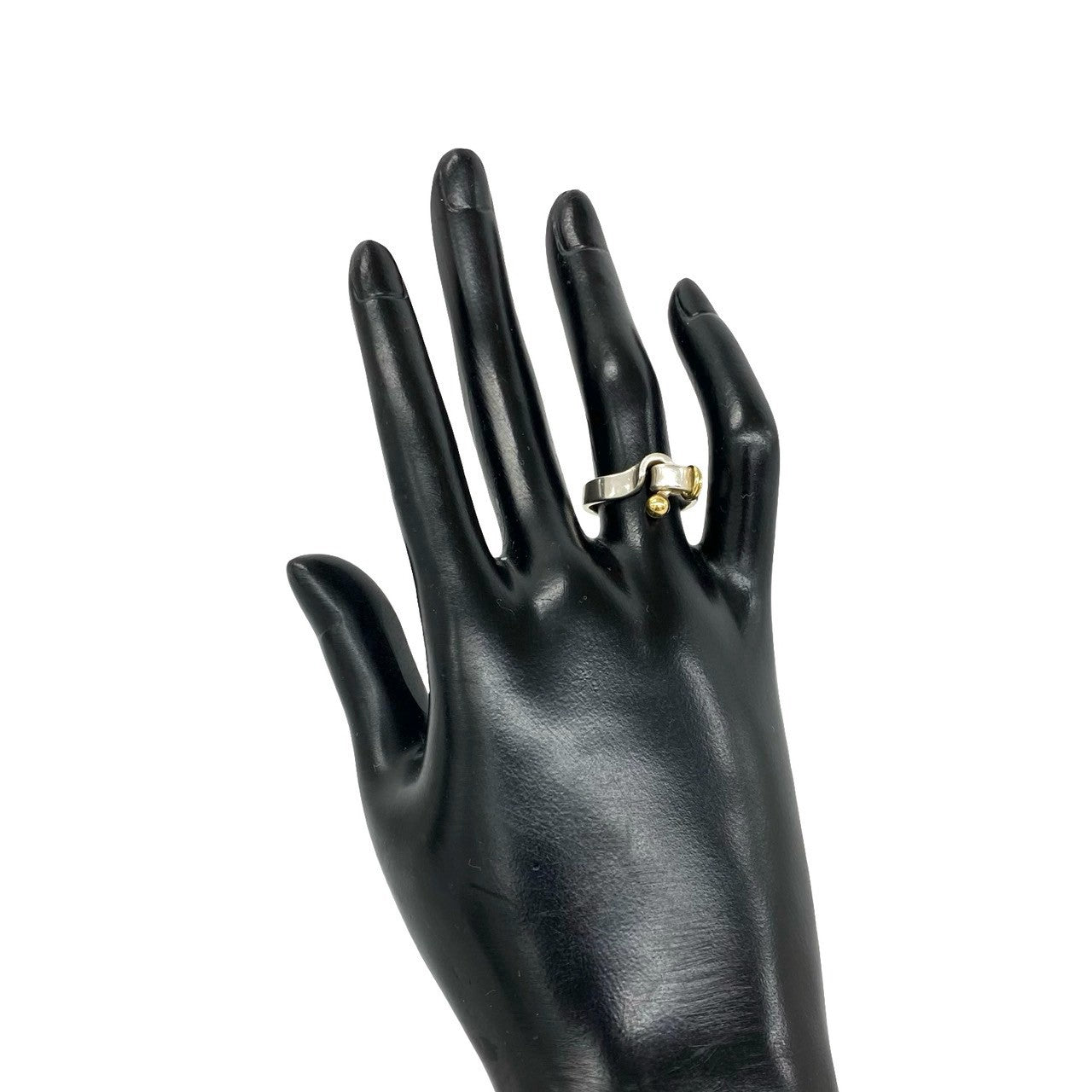TIFFANY&Co. ティファニー (Vintage) フック&アイ リング 指輪 12号 925 K18 750YG 2