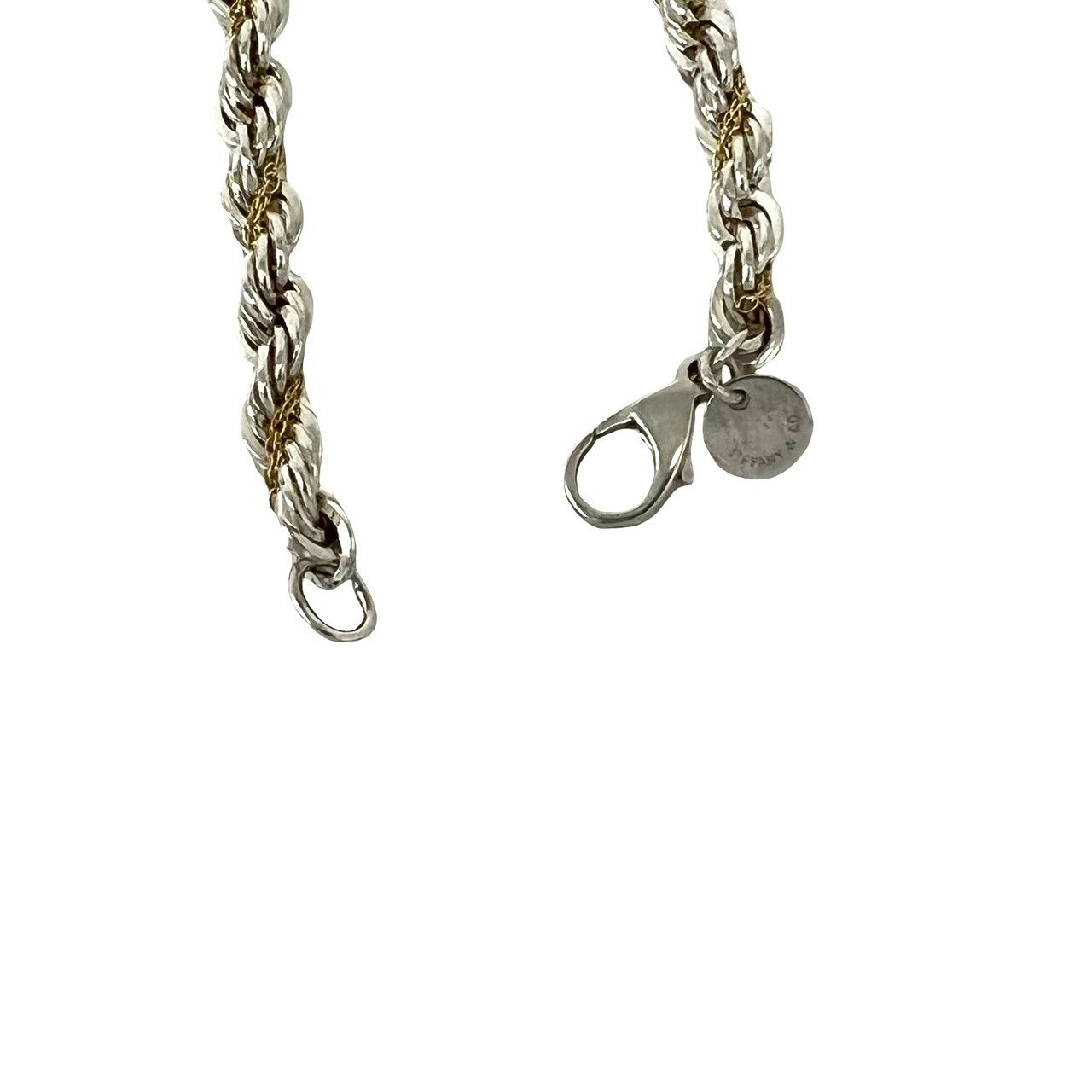 TIFFANY&Co. ティファニー (Vintage) ツイスト チェーン ネックレス 925 K18 750YG 4