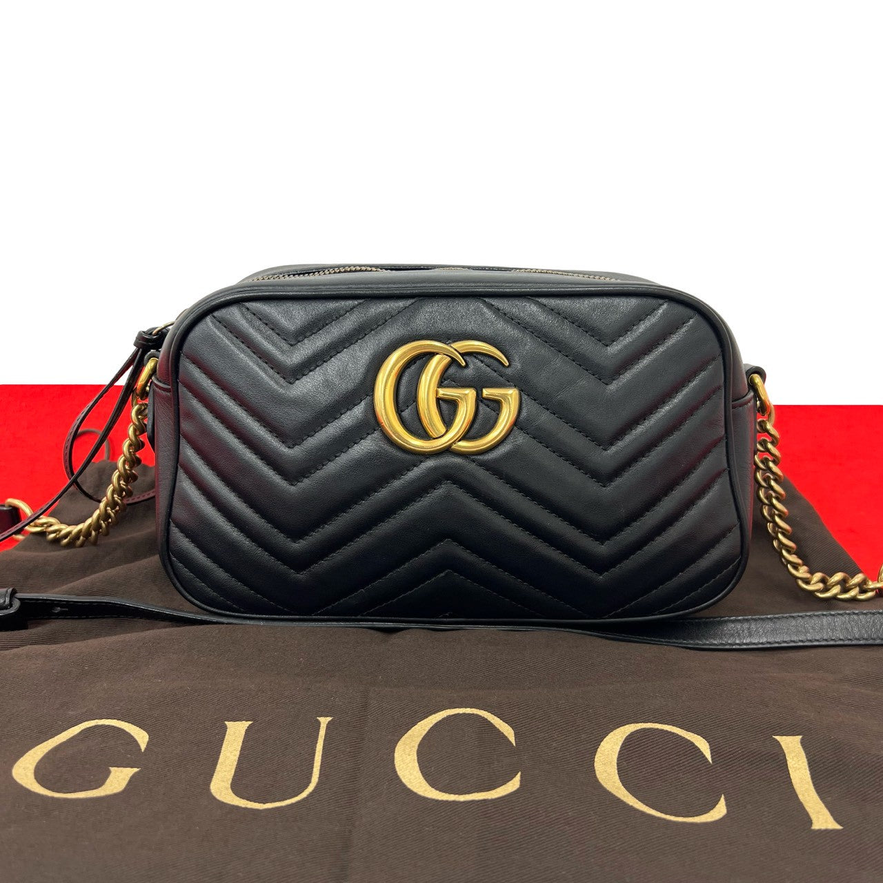 GUCCI グッチ GGマーモント ショルダーバッグ