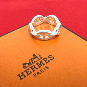 HERMES エルメス シェーヌダンクル アンシェネ PM リング 指輪 8号 サイズ表記 #48