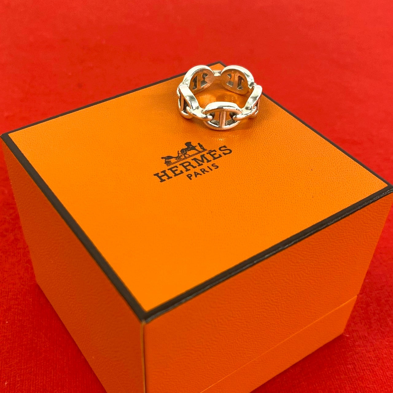 HERMES エルメス アンシェネ リング 指輪