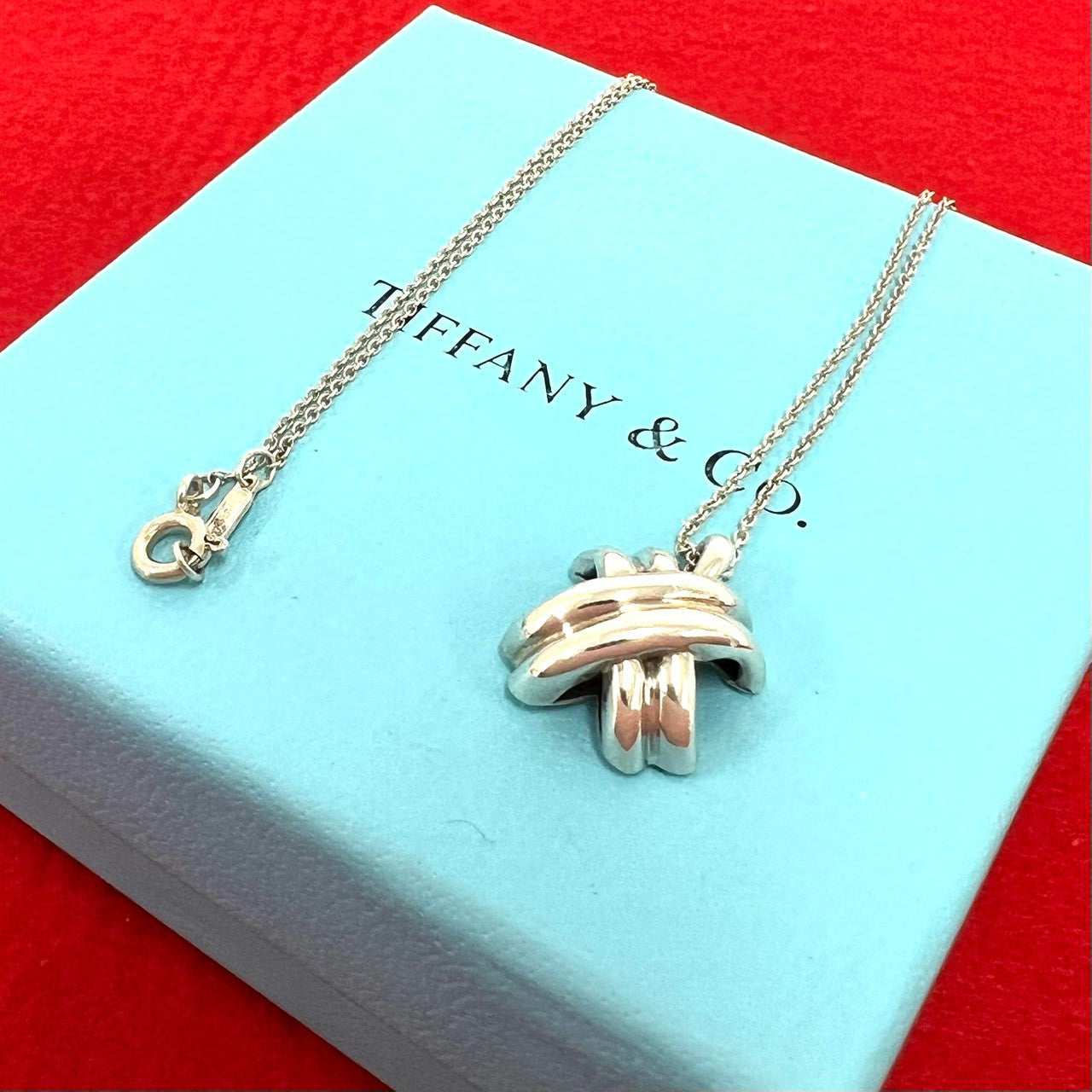 TIFFANY&Co. ティファニー (Vintage) シグネチャー クロス ネックレス