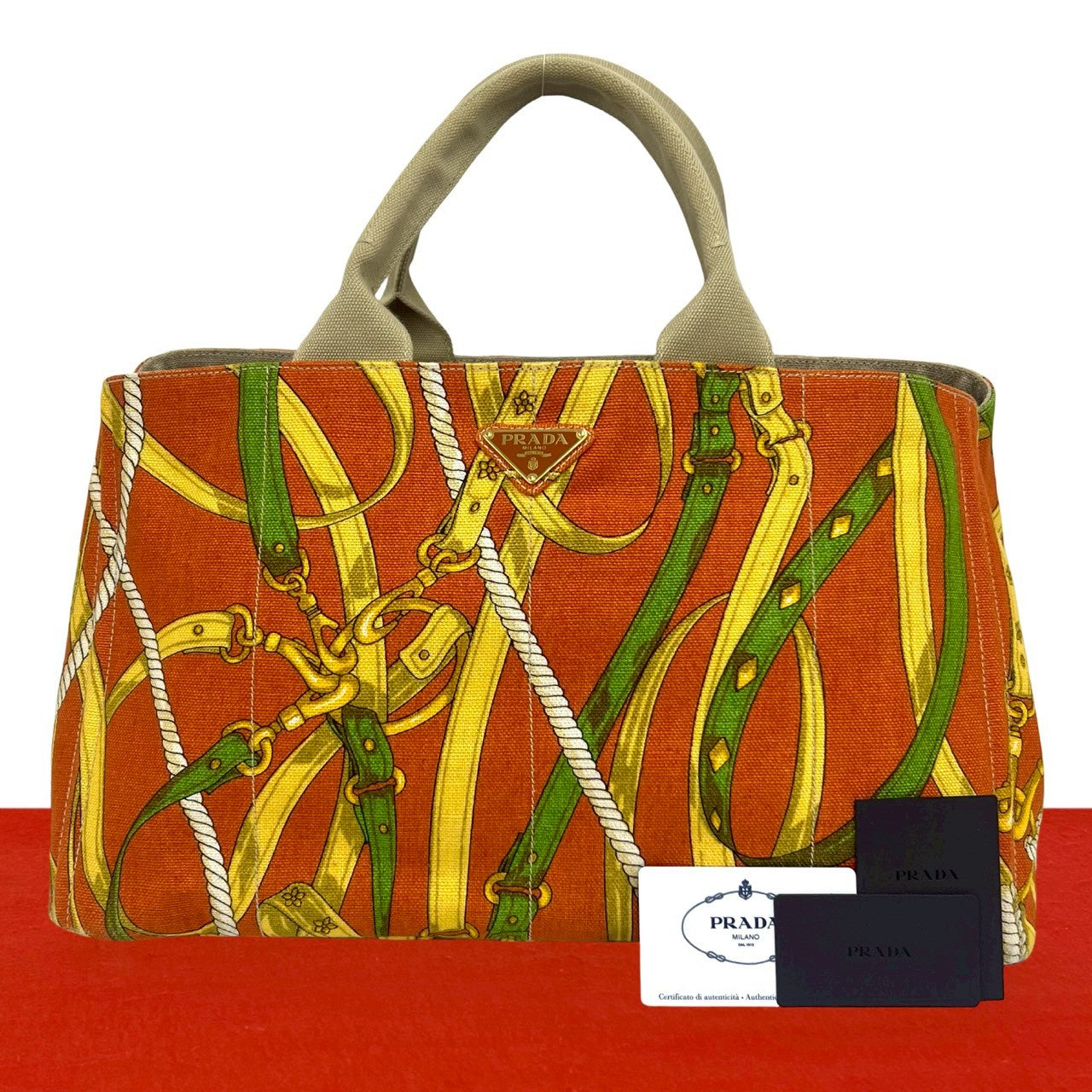 PRADA プラダ カナパ ハンドバッグ