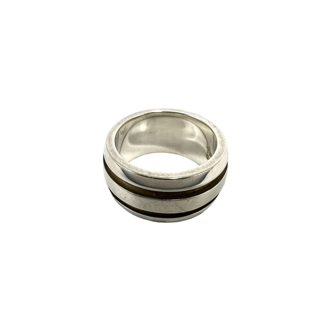 TIFFANY&Co. ティファニー (Vintage) グルーブド ダブルライン リング 指輪 7号 5