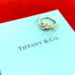 TIFFANY&Co. ティファニー (Vintage) ラブノット リング 指輪 6号 925 K18 750YG