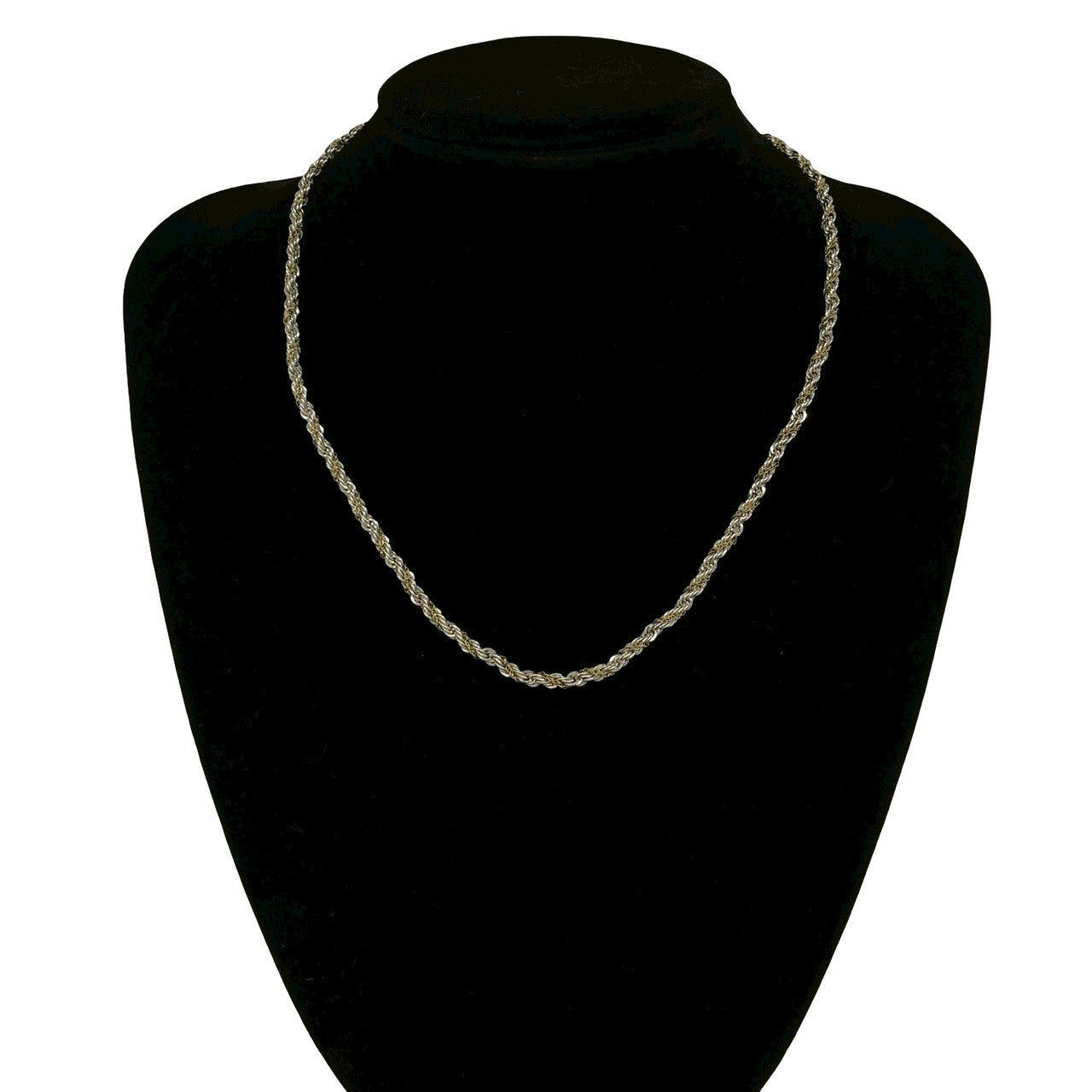 TIFFANY&Co. ティファニー (Vintage) ツイストロープ チェーン ネックレス 925 K18 750YG 2