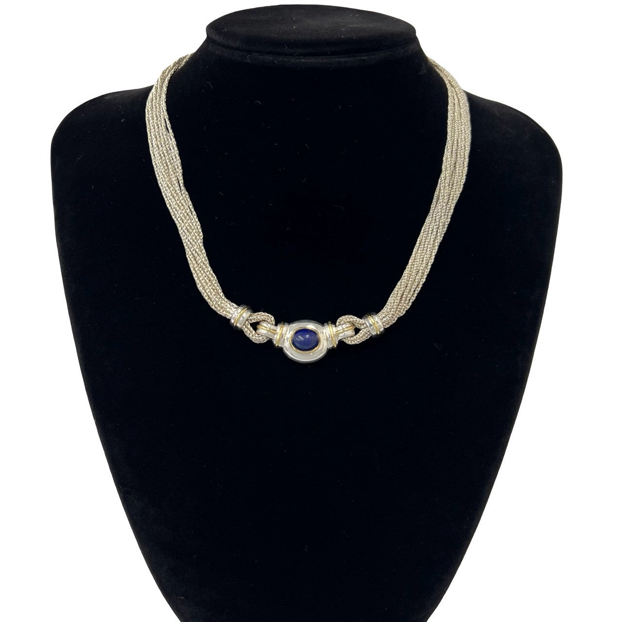 TIFFANY&Co. ティファニー (Vintage) マルチストランド ネックレス 925 K18 750 YG 2