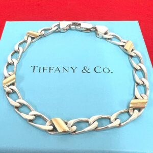 TIFFANY&Co. ティファニー (Vintage) フィガロチェーン ブレスレット 925 K18 750YG