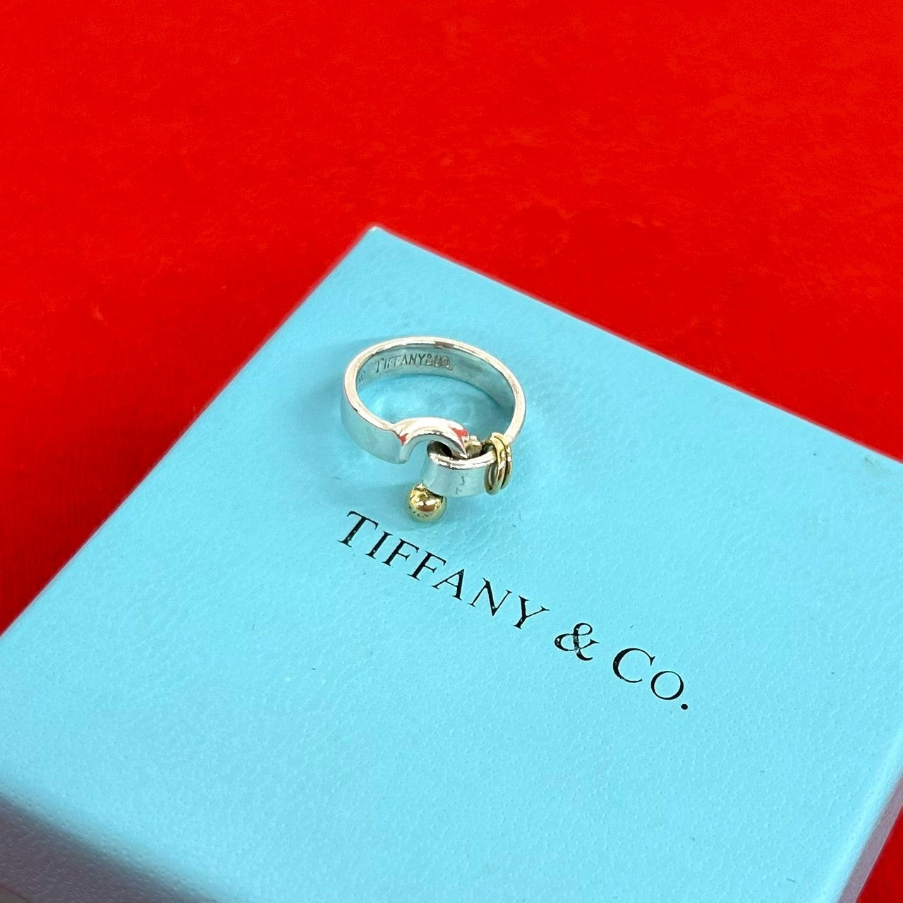 TIFFANY&Co. ティファニー (Vintage) フック&アイ リング 925 K18 750YG 指輪