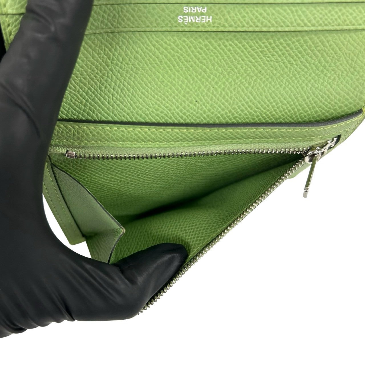 HERMES エルメス ベアン コンパクト 二つ折り財布 ヴォーエプソン 10