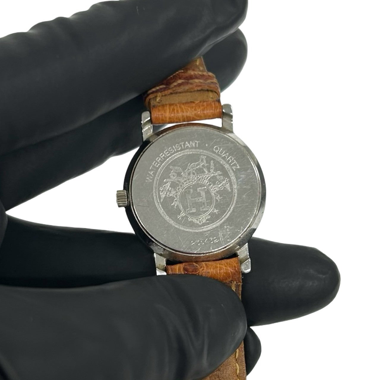 HERMES エルメス (Vintage) セリエ コンビウォッチ 腕時計 オーストリッチ 6