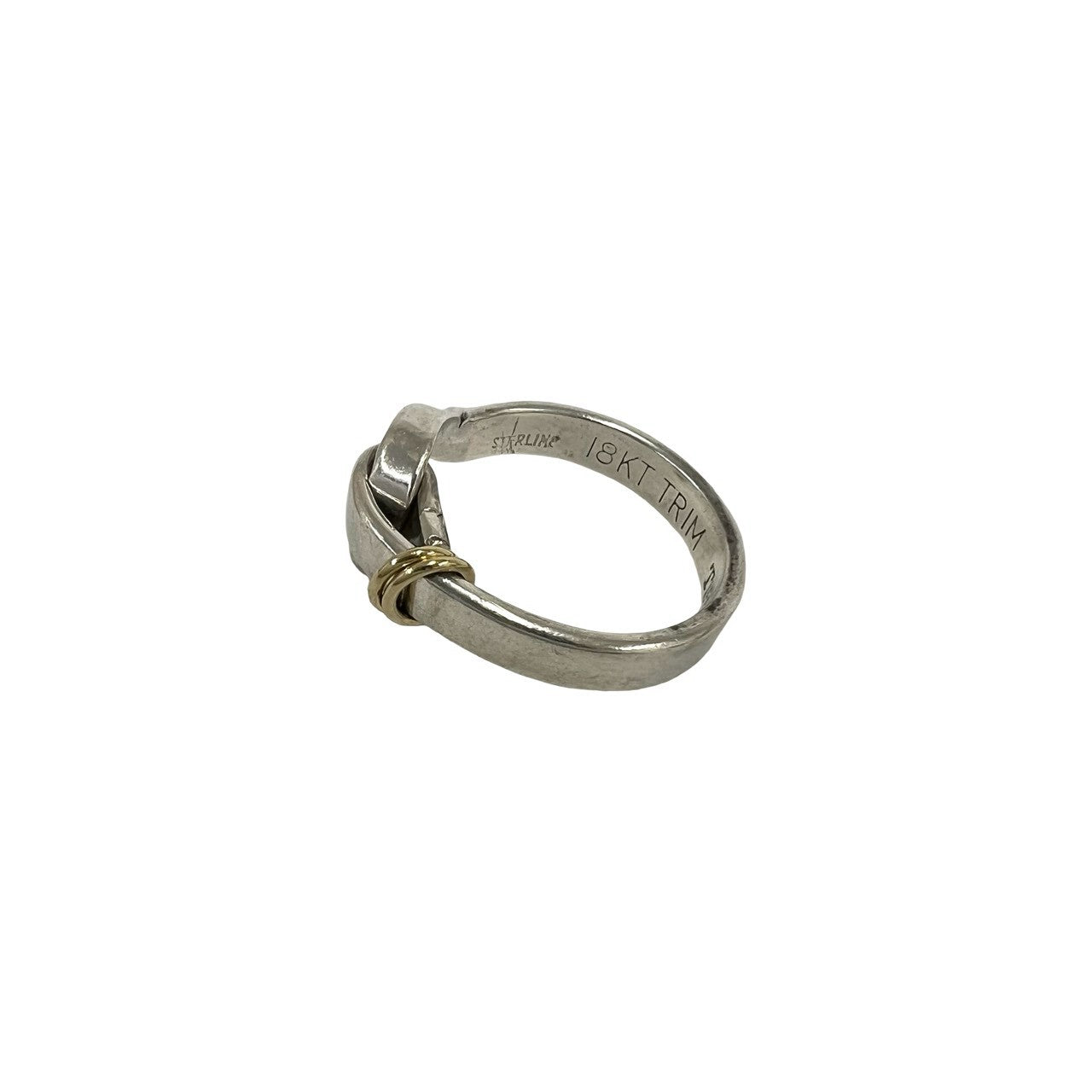 TIFFANY&Co. ティファニー (Vintage) フック&アイ リング 指輪 12号 925 K18 750YG 4