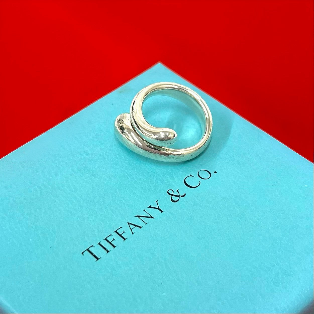 TIFFANY&Co. ティファニー エロンゲイテッド ティアドロップ リング 指輪