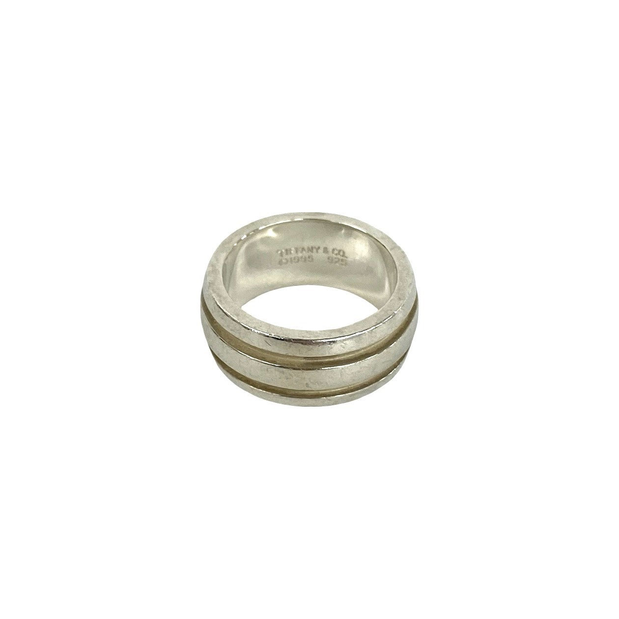 TIFFANY&Co. ティファニー (Vintage) グルーブド ダブルライン リング 指輪 12号 6