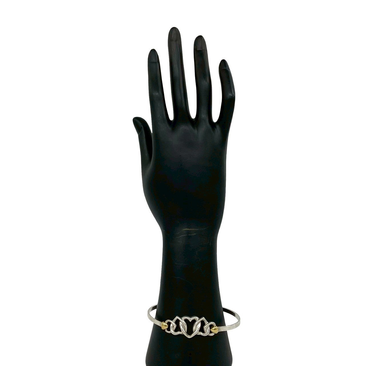 TIFFANY&Co. ティファニー (Vintage) トリプル ハートコンビ バングル ブレスレット 2