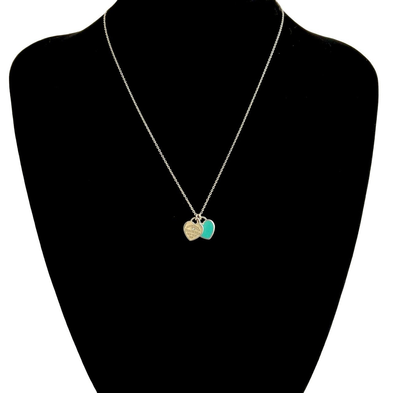 TIFFANY&Co. ティファニー リターントゥ ティファニー ブルー ダブルハート タグ ネックレス 2