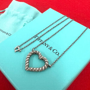 TIFFANY&Co. ティファニー (Vintage) ツイスト ハート ネックレス 925 K14 750YG