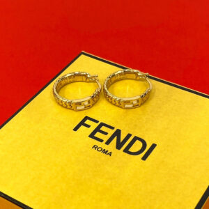 FENDI フェンディ FF バゲット フープ ピアス