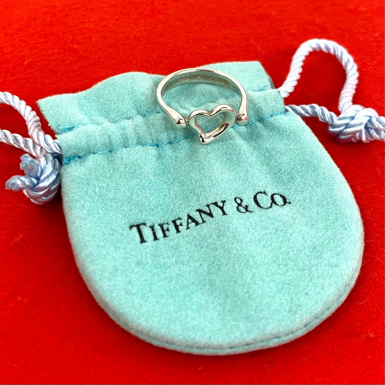 TIFFANY&Co. ティファニー オープン ハート リング 指輪