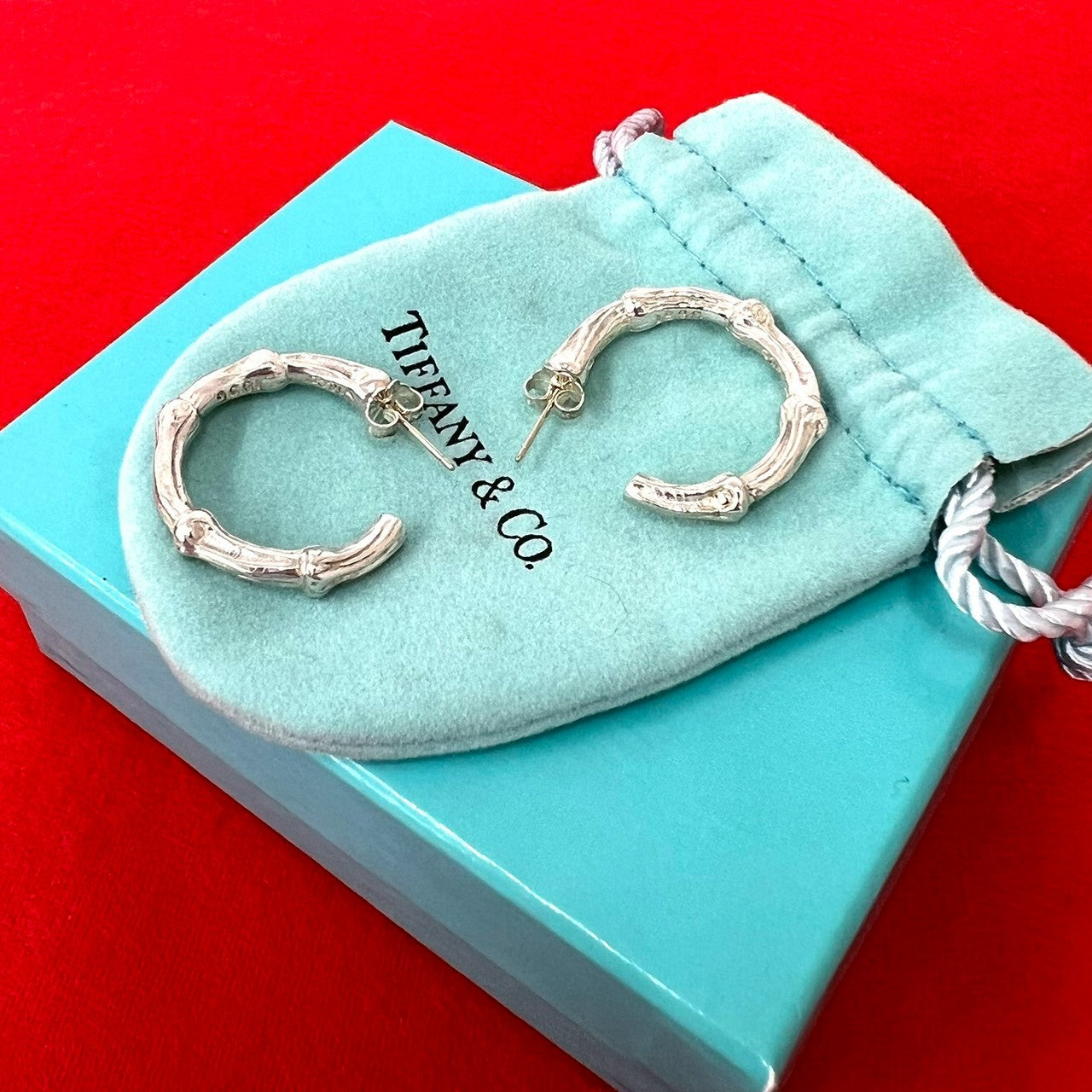 TIFFANY&Co. ティファニー (Vintage) バンブー フープ ピアス