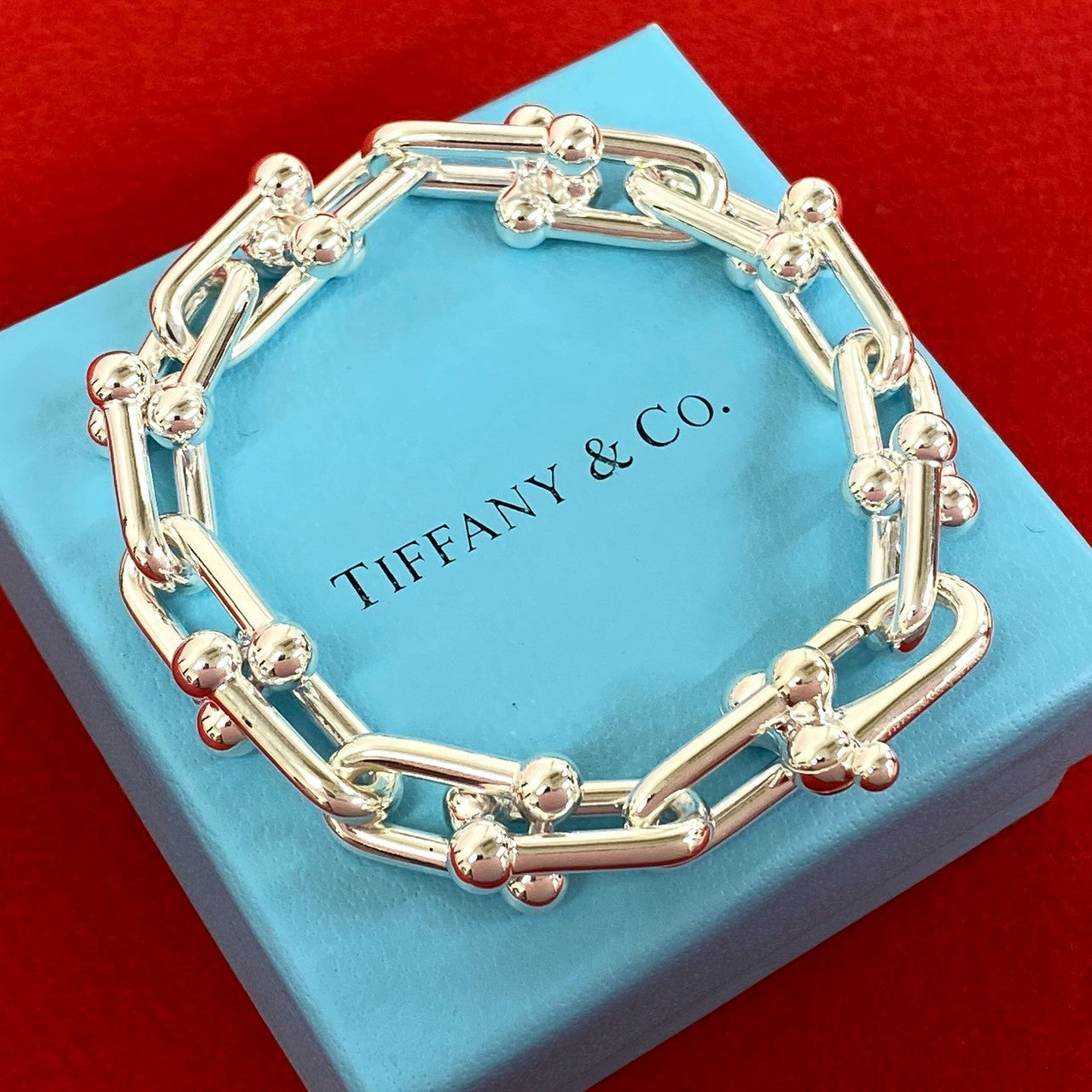 TIFFANY&Co. ティファニー ハードウェア ラージリンク ブレスレット