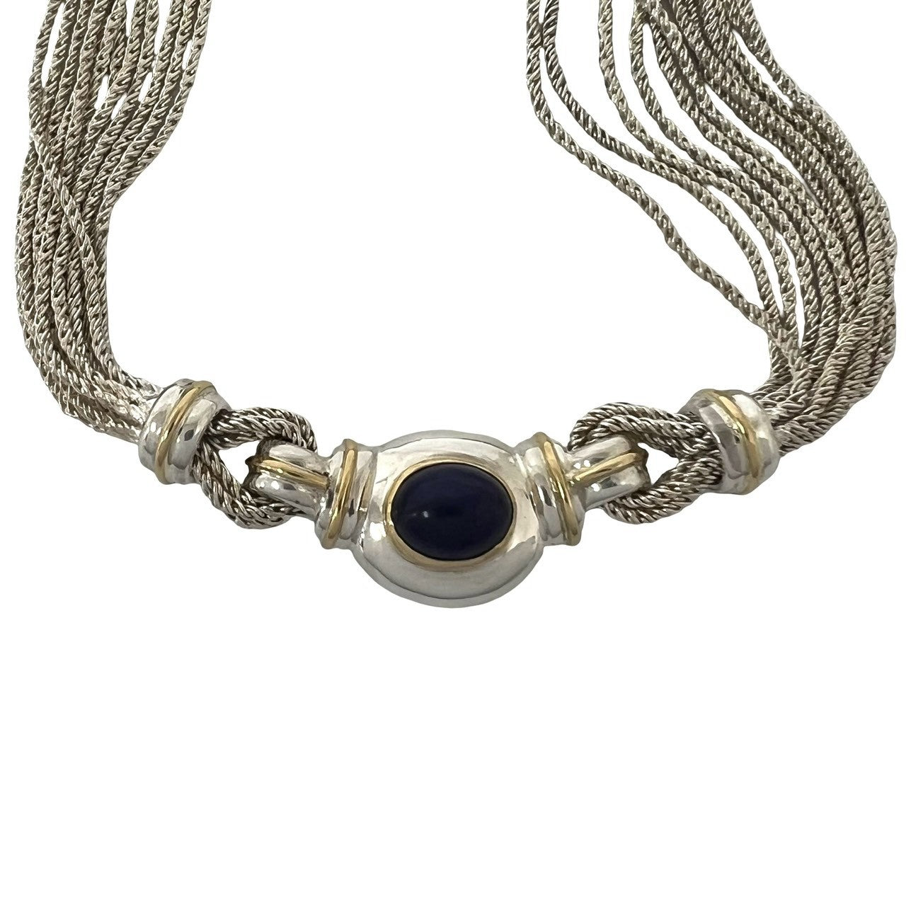 TIFFANY&Co. ティファニー (Vintage) マルチストランド ネックレス 925 K18 750 YG 4