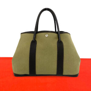 HERMES エルメス ガーデンパーティ PM ハンドバッグ トワルオフィシエ ブッフル