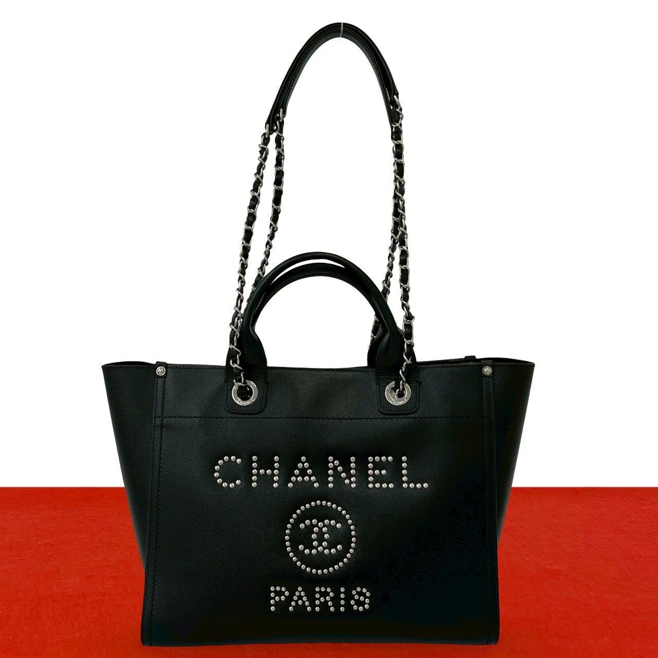 CHANEL シャネル ドーヴィル トートバッグ