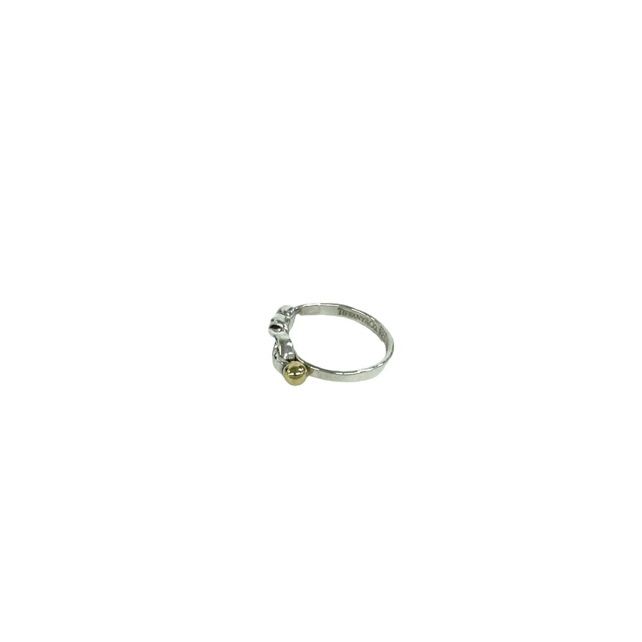 TIFFANY&Co. ティファニー (Vintage) フック&アイ ラブノット リング 指輪 925 K18 750YG 4