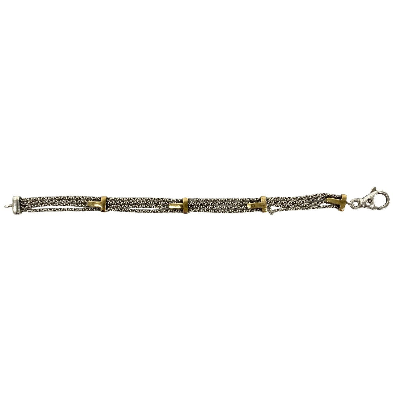 TIFFANY&Co. ティファニー (Vintage) Tロープ ブレスレット 925 K18 750YG 5