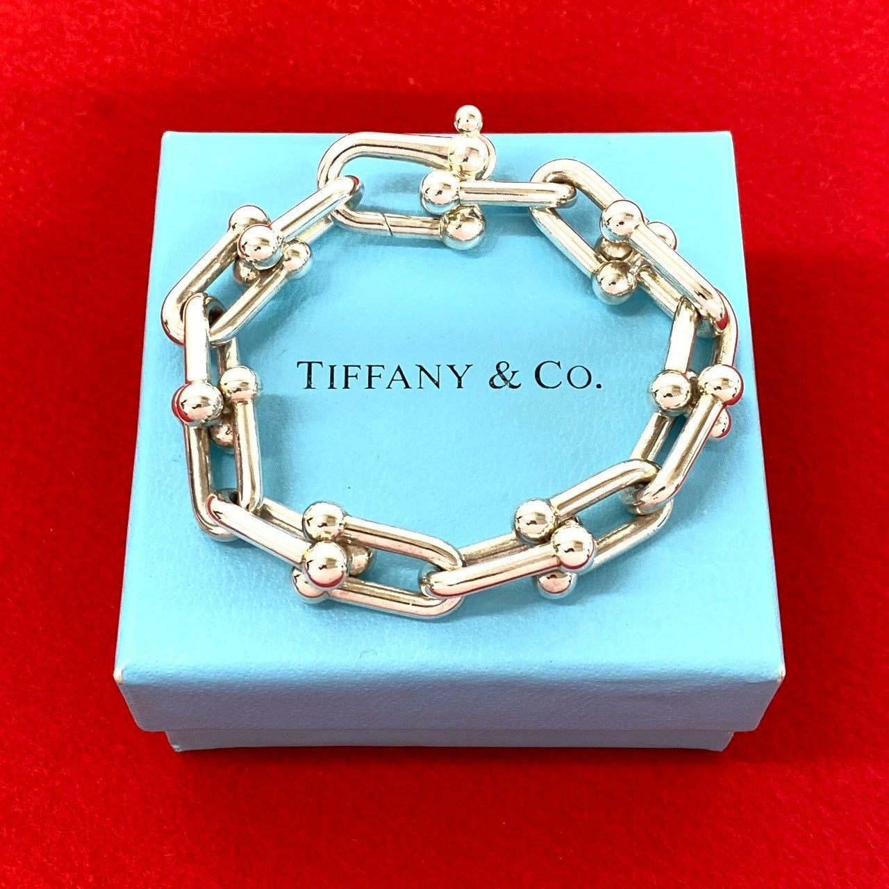 TIFFANY&Co. ティファニー ハードウェア ラージリンク ブレスレット