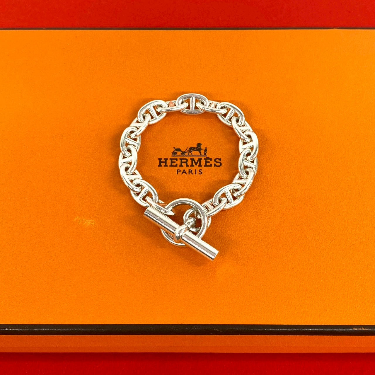 HERMES エルメス シェーヌダンクル PM 17コマ ブレスレット